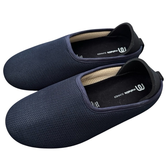Mahabis Navy Blue Slippers Size 36 US 5.5/6 New without Box/Tags - Picture 1 of 13
